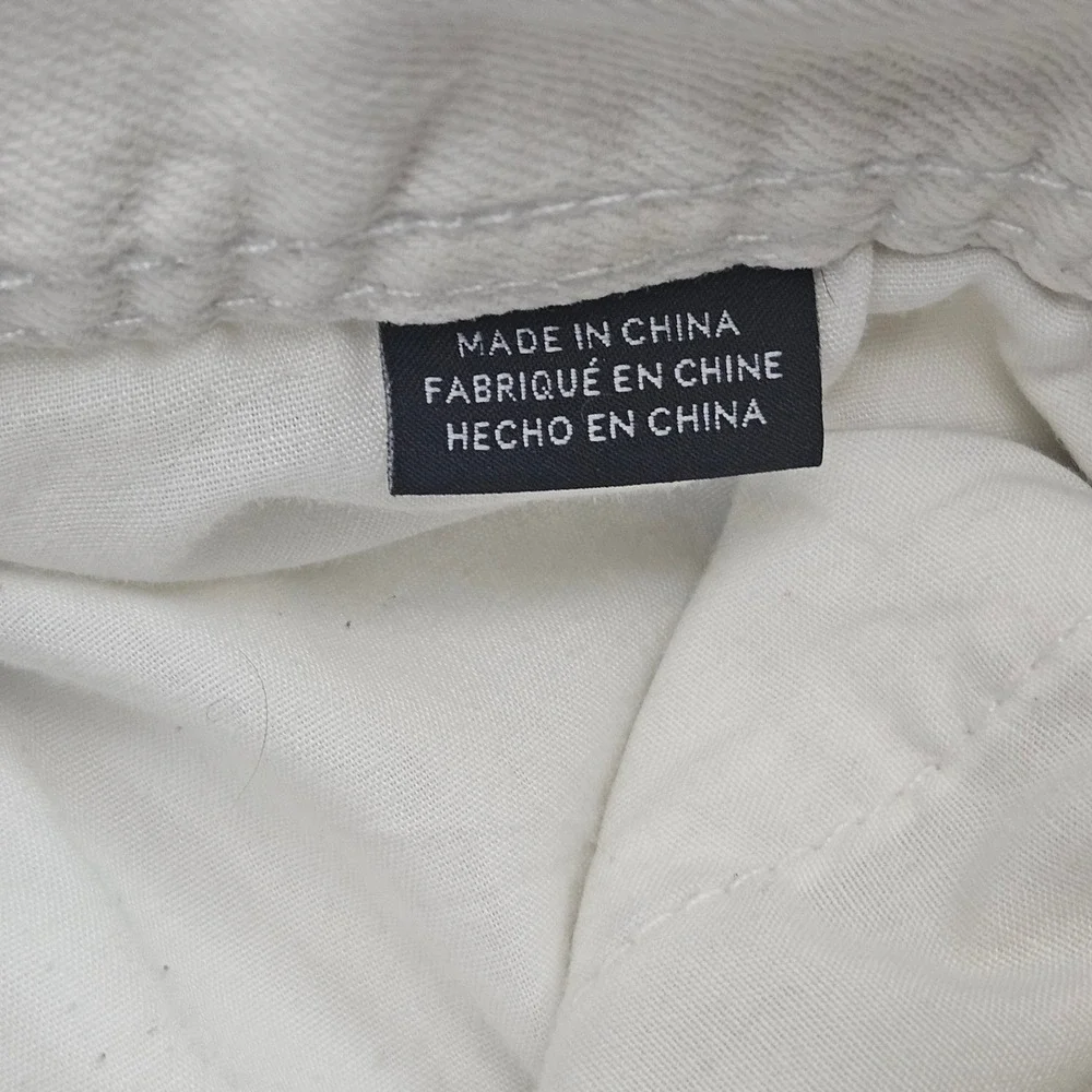 Armani Exchange Slim Fit Jeans Mens 34R Off White Distressed‎ Ripped Streetwear